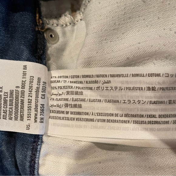 Abercrombie & Fitch Simone High Rise Super Skinny Distressed Jeans 26 - Picture 7 of 10